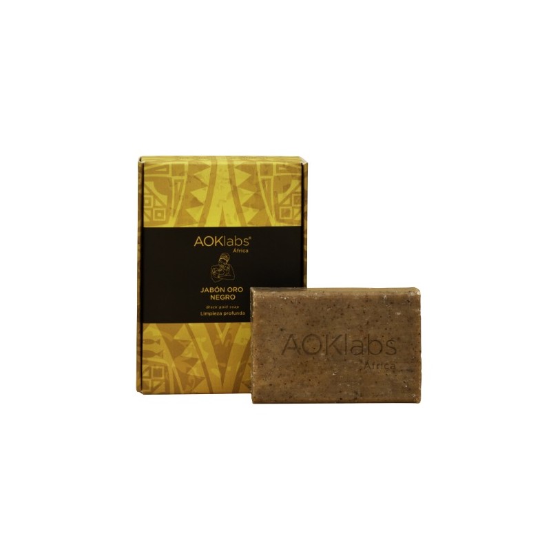AOKLABS JABON ORO NEGRO 1 ENVASE 100 G